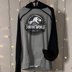 Jurassic World Gray and Black Hoodie